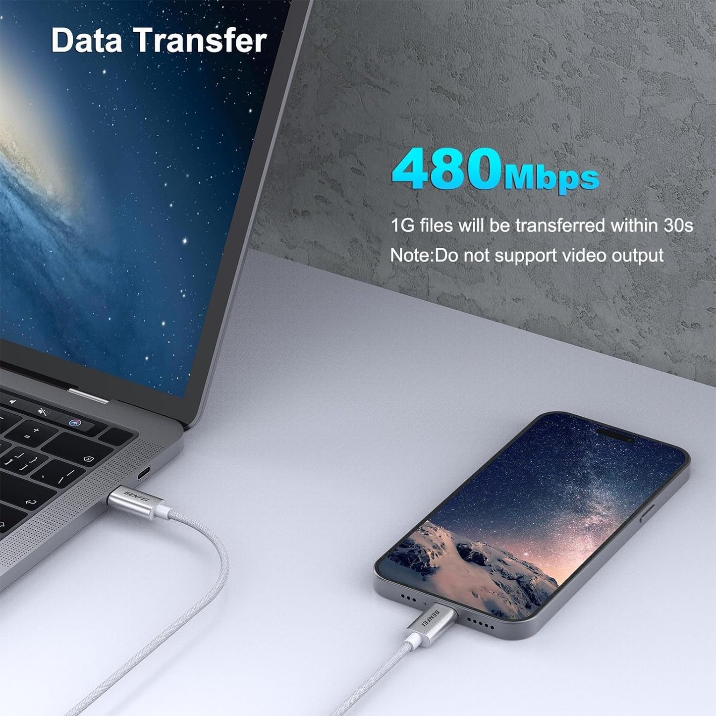 Fast Charging USB C to C Cable 100W - Durable & Reliable - TechGenius