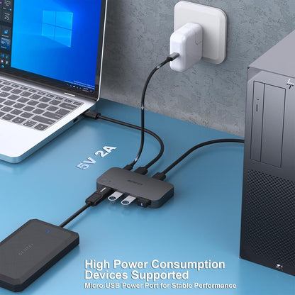 BENFEI USB 3.0 Switch 4-Port – Share Devices Between 2 PCs