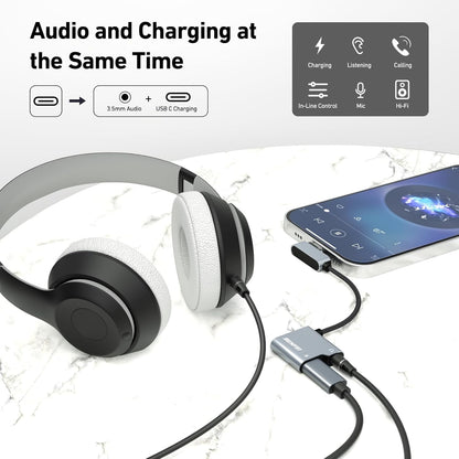BENFEI USB C to Audio Jack Adapter | 60W Fast Charging | Multi-Functional - TechHub