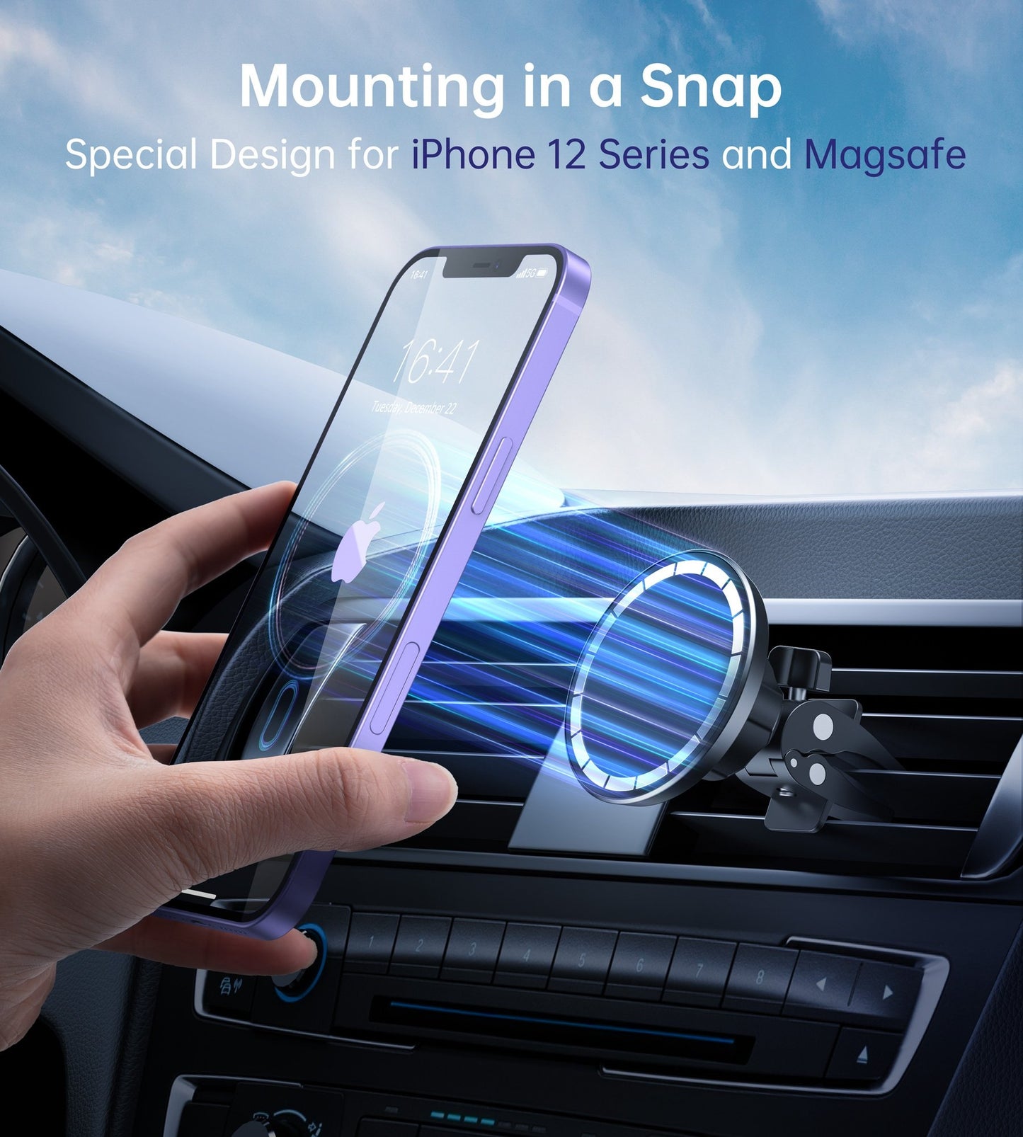 MagSafe iPhone Magnetic Car Mount Air Vent Phone Holder