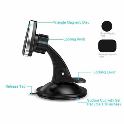 Magnetic Car Phone Mount | Adjustable Viewing Angle | Easy Installation - AutoTech