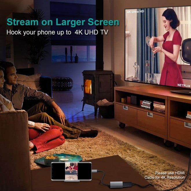 CHOETECH HUB-H17 USB-C to HDMI Adapter - 4k@60Hz UHD Resolution