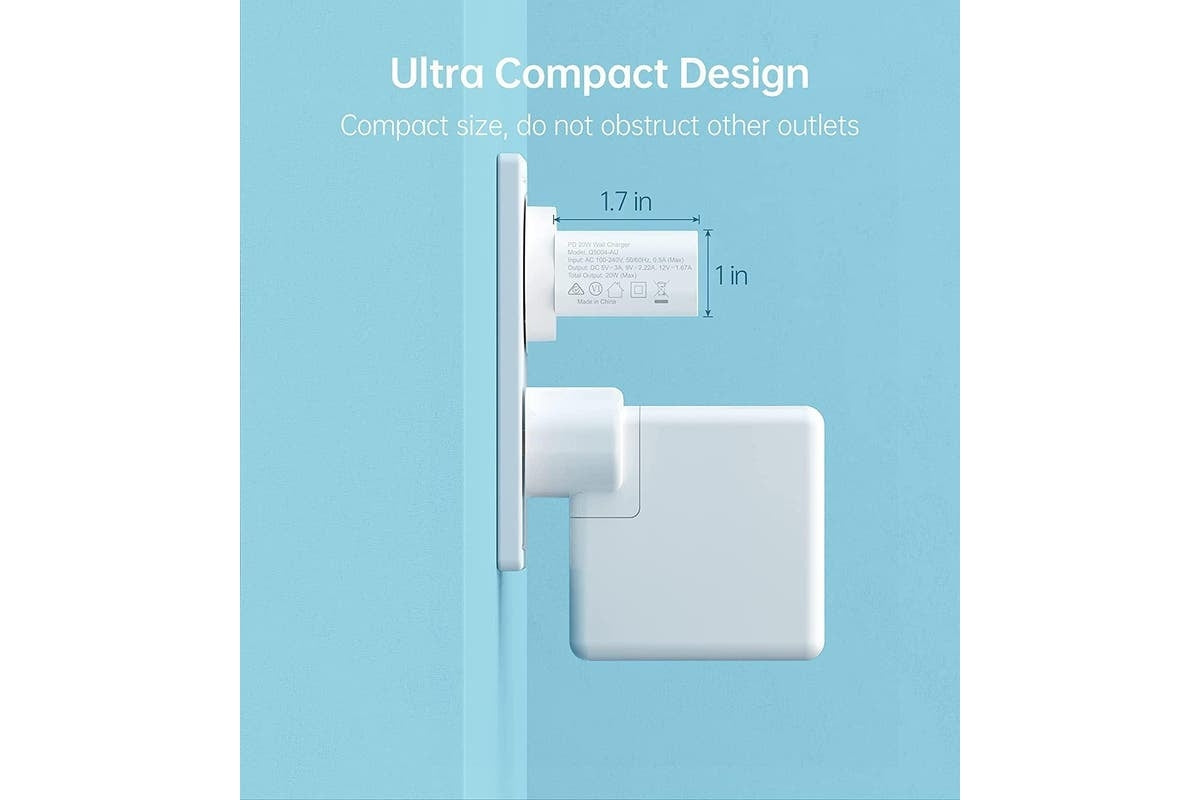 CHOETECH 20W USB-C Fast Charger – Compact PD Wall Adapter for iPhone & More