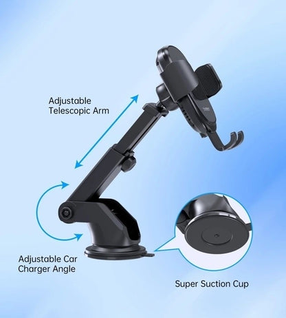 CHOETECH T203-F 15W Gravity Car Charger Mount – Dashboard & Windshield