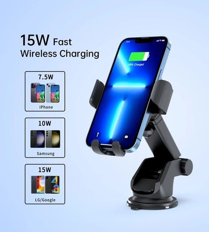 CHOETECH T203-F 15W Gravity Car Charger Mount – Dashboard & Windshield