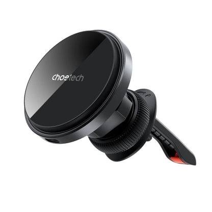 CHOETECH T205-F 15W Magnetic Car Charger Mount with LED Light – Black