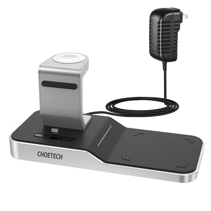 CHOETECH T316 4-in-1 Wireless Charging Station for iPhone & Apple Watch