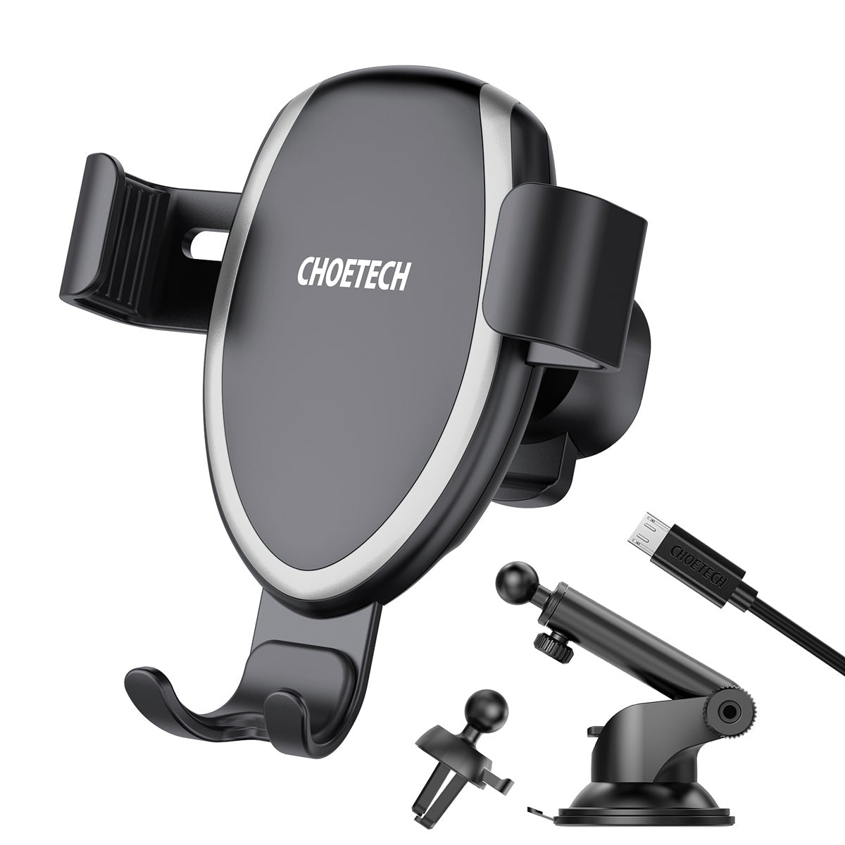 Fast Wireless Charging Car Mount Phone Holder - CHOETECH T536-S