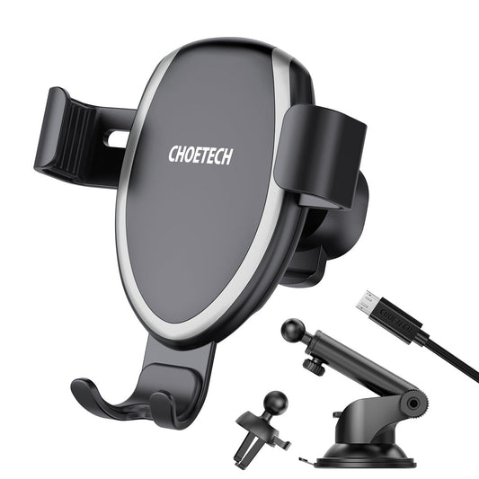 Fast Wireless Charging Car Mount Phone Holder - CHOETECH T536-S