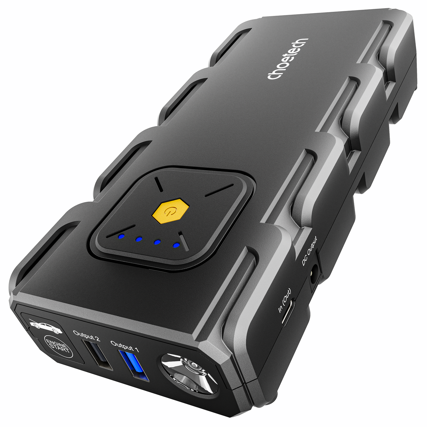 CHOETECH 16000mAh car jump starter front view