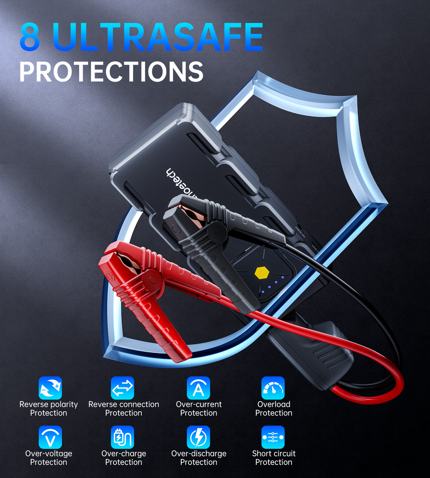 CHOETECH jump starter emergency LED light