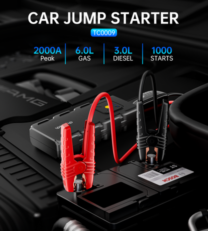 CHOETECH jump starter USB outputs