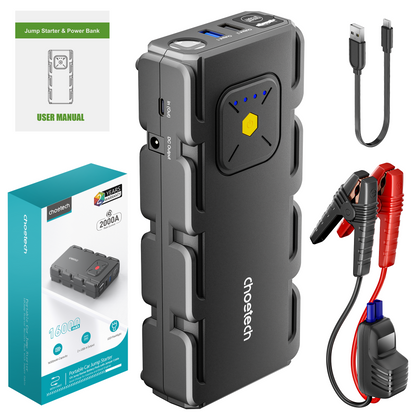 CHOETECH jump starter package contents