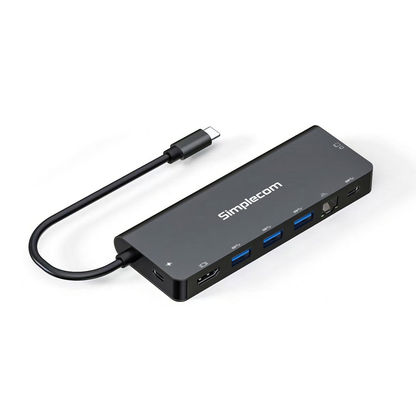 Simplecom USB-C 9-in-1 Dock – 4K HDMI, 100W PD, Ethernet