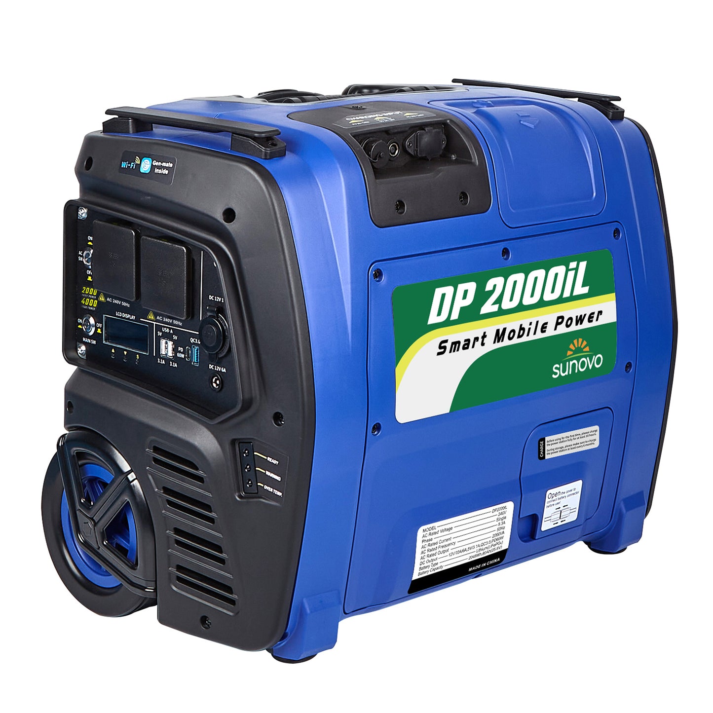 Sunovo 2000W portable power station front view