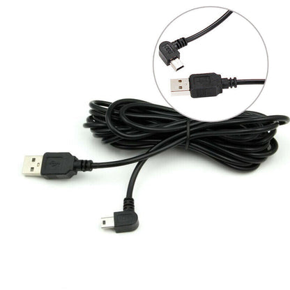 Dash Cam Mini USB Right Angle Charging Cable 3.5m