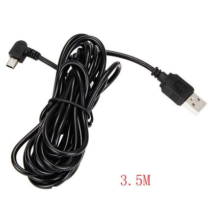 Dash Cam Mini USB Right Angle Charging Cable 3.5m