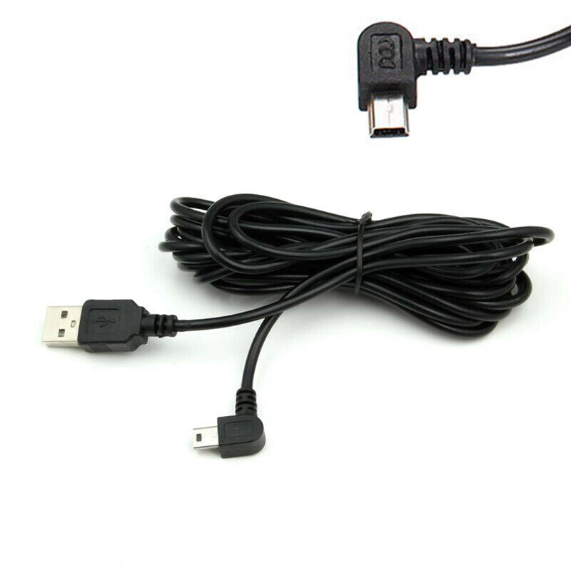 Dash Cam Mini USB Right Angle Charging Cable 3.5m