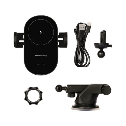 15W Auto-Clamp Wireless Car Charger & Phone Holder