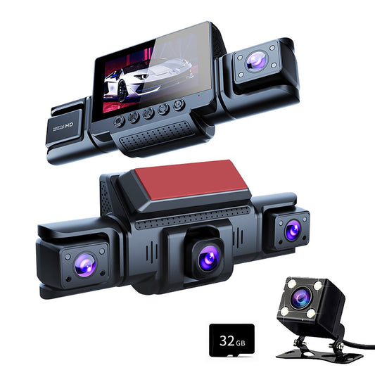 4-Channel 360° Panoramic Dash Cam – 1080P HD with Night Vision & 32GB Card