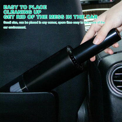 Wireless Car Vacuum Cleaner – 6000Pa Suction & Cordless Charging (White)