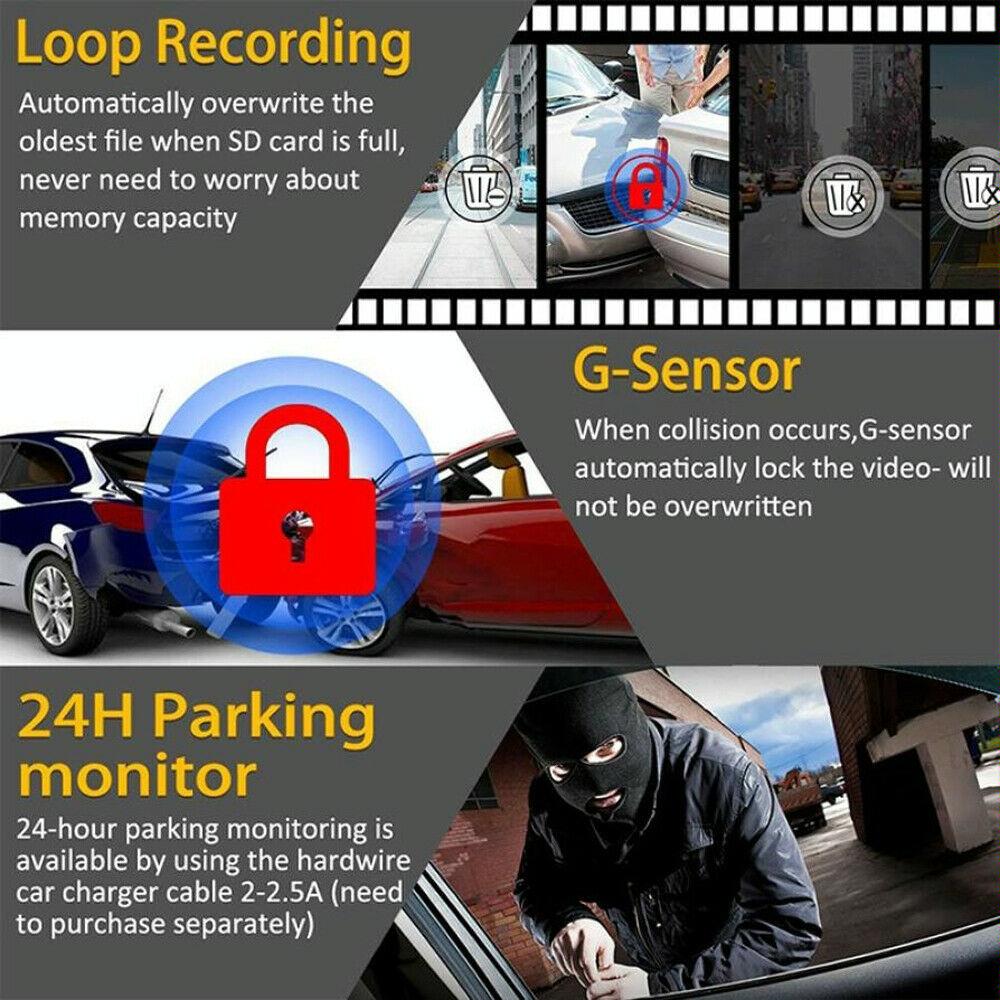 Android Car Dash Cam | WiFi Night Vision | 1080P Recording - AutoGuard