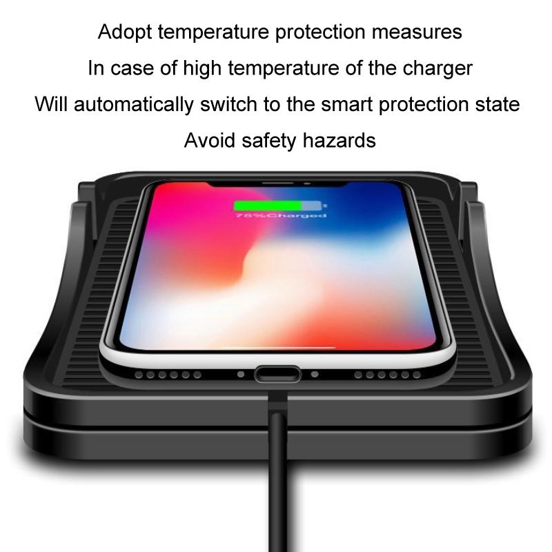 15W Wireless Car Charger Pad – For Apple & Android | Safe Fast Charging