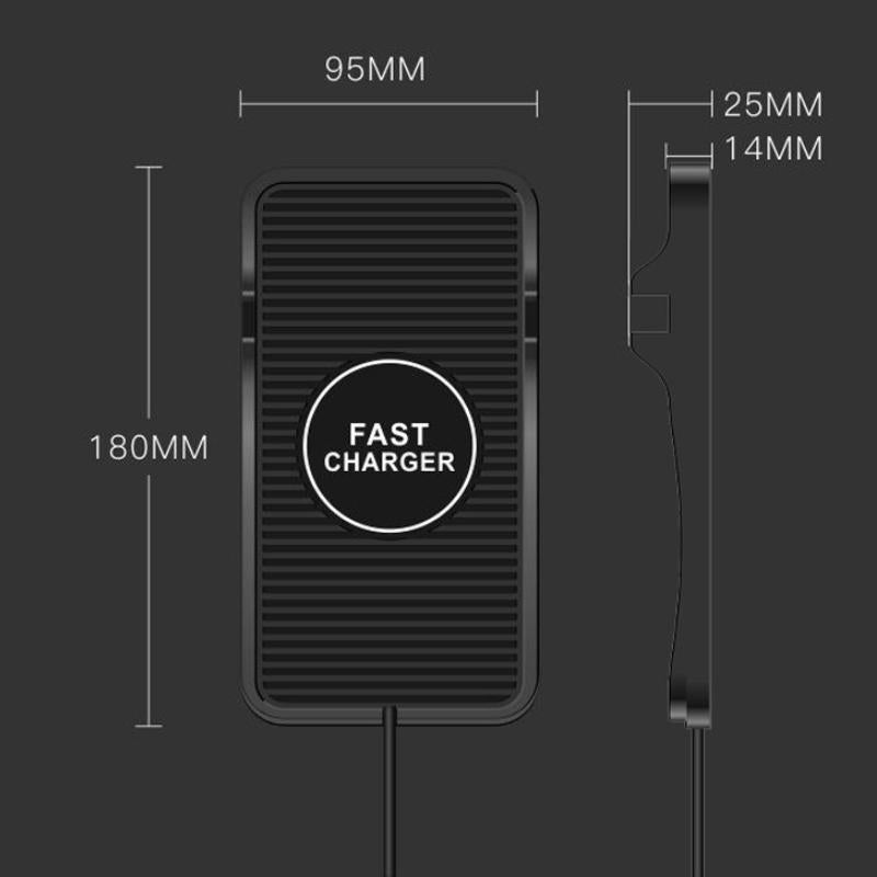 15W Wireless Car Charger Pad – For Apple & Android | Safe Fast Charging