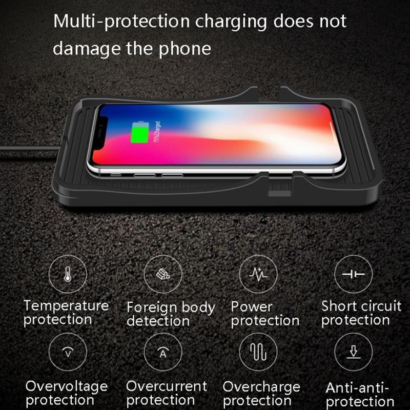15W Wireless Car Charger Pad – For Apple & Android | Safe Fast Charging