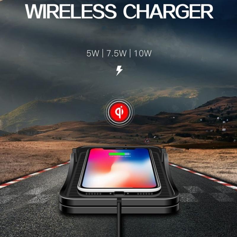 15W Wireless Car Charger Pad – For Apple & Android | Safe Fast Charging