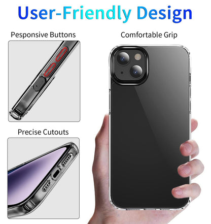 iPhone 15 Shockproof Case – Slim Acrylic & TPU Protective Cover
