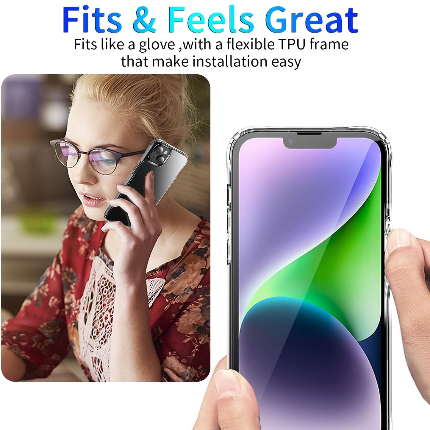 iPhone 15 Shockproof Case – Slim Acrylic & TPU Protective Cover