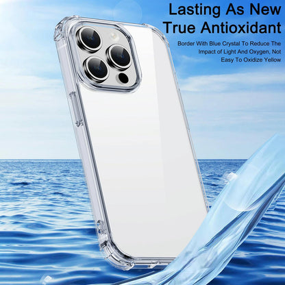iPhone 15 Crystal Clear Shockproof Case – iPaky PC + TPU Protective Cover
