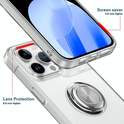 iPhone 15 Ring Holder Case – Slim TPU Protective Cover with 360° Stand