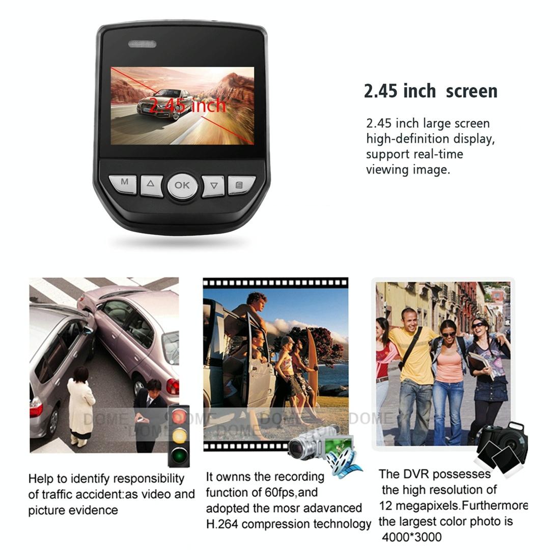 A305 Full HD 1080P Dash Cam | WiFi, 170° Wide Angle, G-Sensor