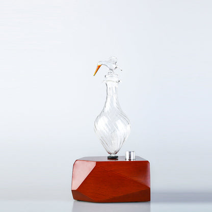 Diamond Bird Nebulising Diffuser, Waterless, Glass and Wood