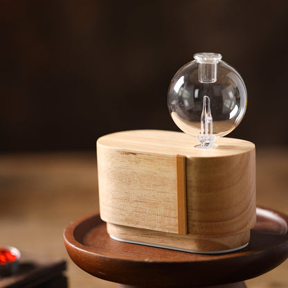 Mini Orb Nebulising Diffuser, Waterless, Glass and Wood