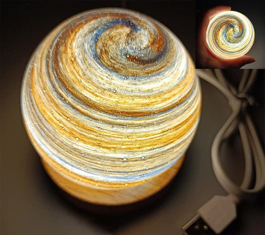 LED Night Light | Rechargeable | Wooden Base - BrightenUp