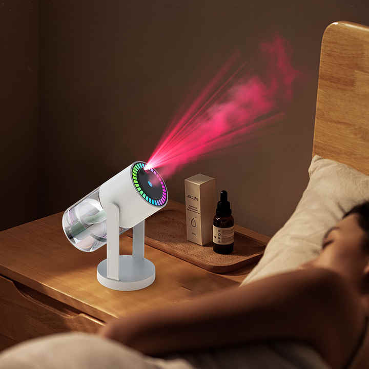 Pink Starry Sky Humidifier – USB Ultrasonic Mist Diffuser for Car & Home