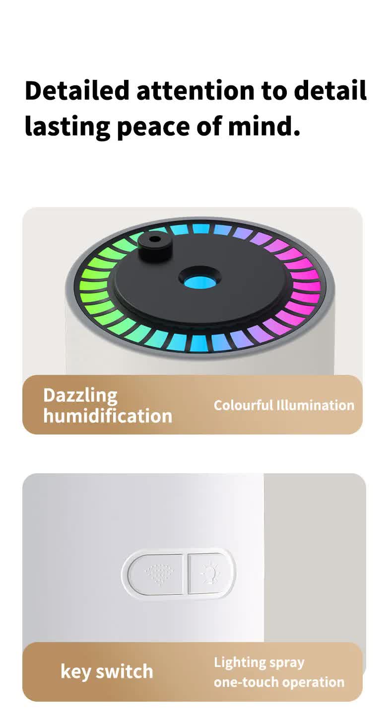 Pink Starry Sky Humidifier – USB Ultrasonic Mist Diffuser for Car & Home