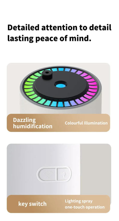 Pink Starry Sky Humidifier – USB Ultrasonic Mist Diffuser for Car & Home