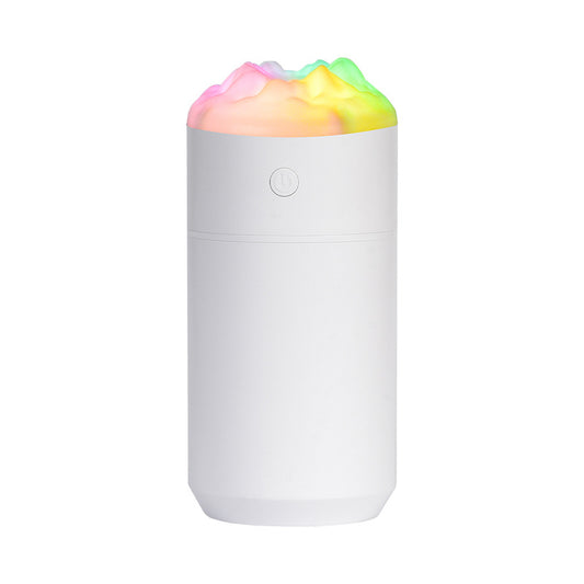 2PCS White 350ML LED Desk Humidifiers – Portable, Silent Cool Mist for Car, Home & Office