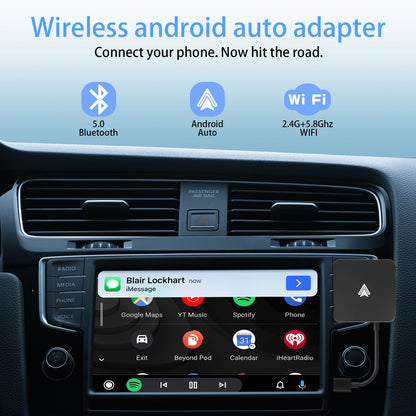 Wireless Android Auto Adapter | Bluetooth 5.0 & 5G WiFi - AutoTech