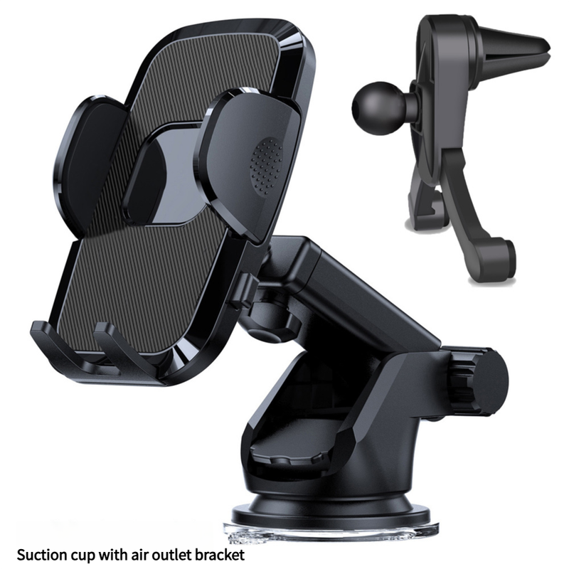 360° Adjustable Car Phone Holder – Dashboard & Air Vent Mount | Universal Fit (S161+CF26)