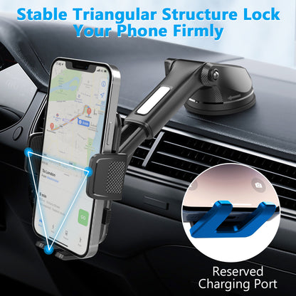 ML-239 Adjustable Car Phone Holder – Universal Suction Mount for Dashboard & Windscreen