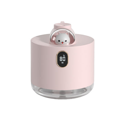 Pink Astronaut Humidifier with LED Night Light, Whisper Quiet for Bedroom