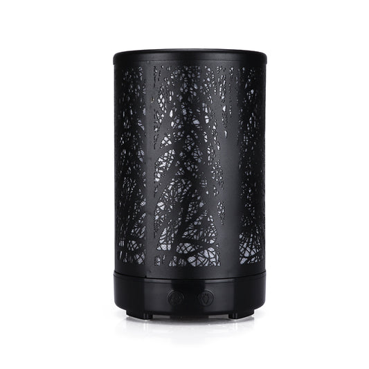Forest Design Aroma Diffuser 100ml, Black Iron, 7 Colour LED