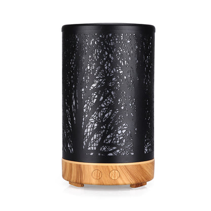 Forest Design Aroma Diffuser 100ml, Khaki Iron, 7 Colour LED