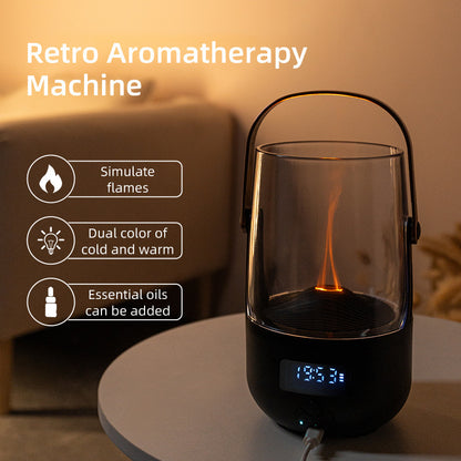Retro Flame Aroma Diffuser, Portable, Office and Camping