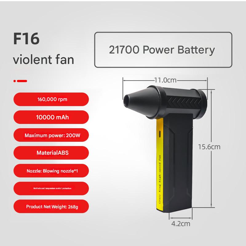 200W jet fan air duster speed control